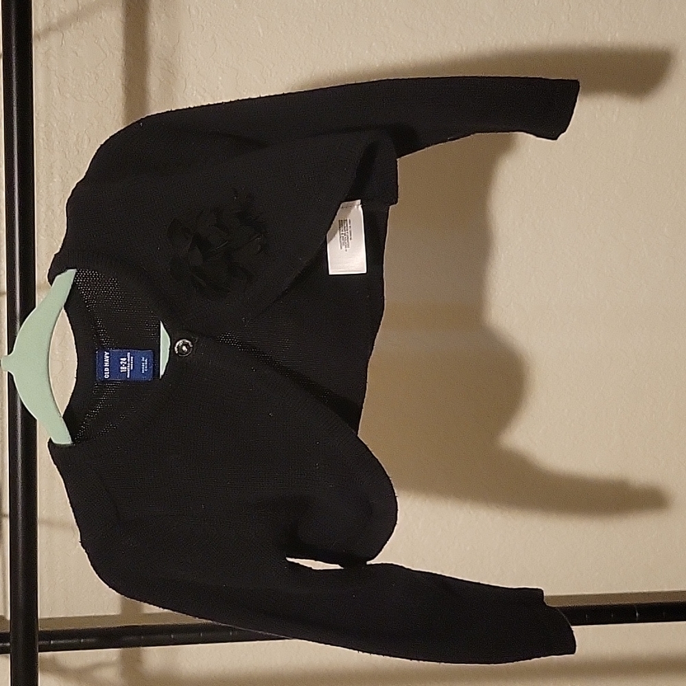 18-24M Black Shrug Sweater